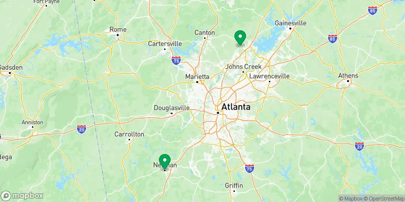 Static venue map preview for Georgia Tarheel Sports – Back 2 School 2026