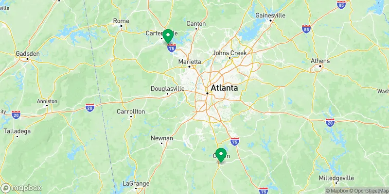 Static venue map preview for Georgia Soccer Fall Cup